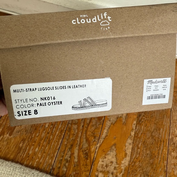 Madewell Cream Strappy Slide Sandals - Picture 5 of 5